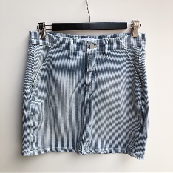 Just Jeans Skirts Just Jeans Blue Striped Denim Skirt Straight Poshmark
